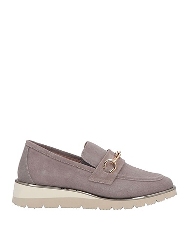 KEYS Mocassino Grigio Pelle