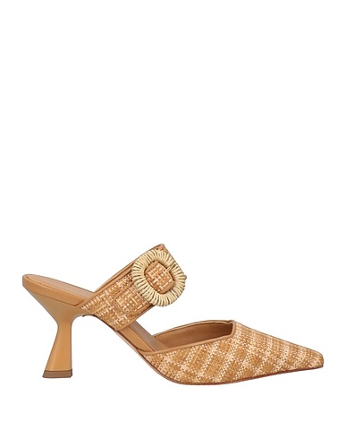 J.A.P. JOSE ANTONIO PEREIRA Mules and clogs Beige Natural raffia