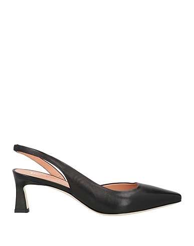 POLLINI Court Black Leather