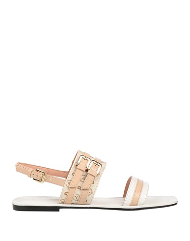 POLLINI Sandals White Leather