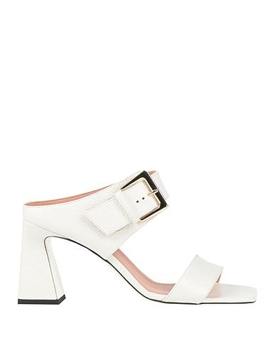 POLLINI Sandals White Calfskin