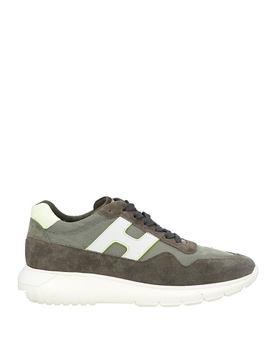 HOGAN Sneakers Military green Leather