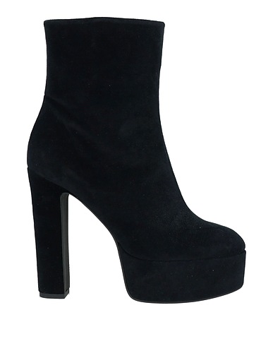 PINKO Ankle boot Black Textile fibres