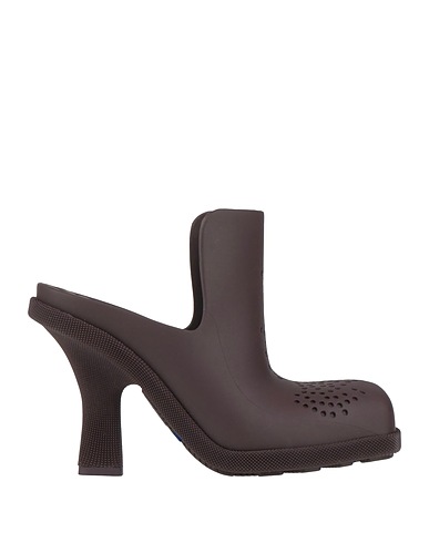 BURBERRY PRORSUM Mules and clogs Plum Rubber
