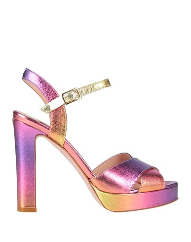 LIU •JO Sandals Purple Leather