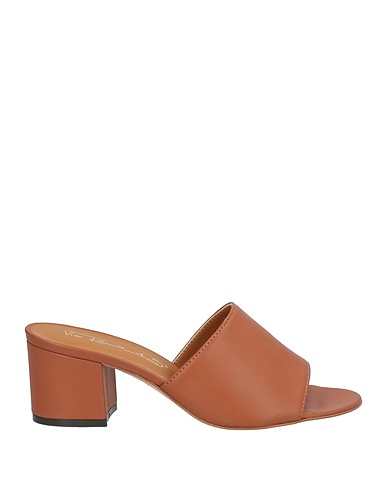 VIA ROMA 15 Sandals Tan Leather