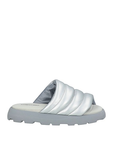 PIUMESTUDIO Sandals Silver Textile fibres