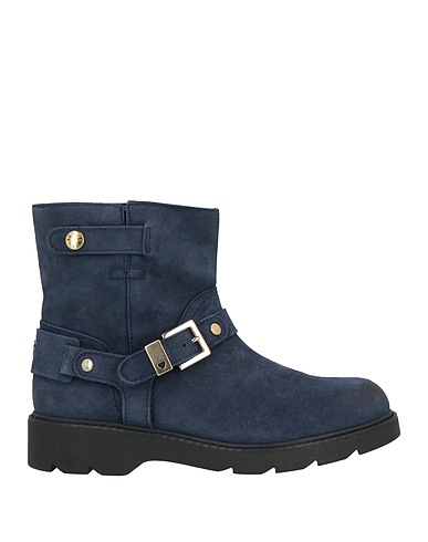 TWINSET Ankle boot Navy blue Leather