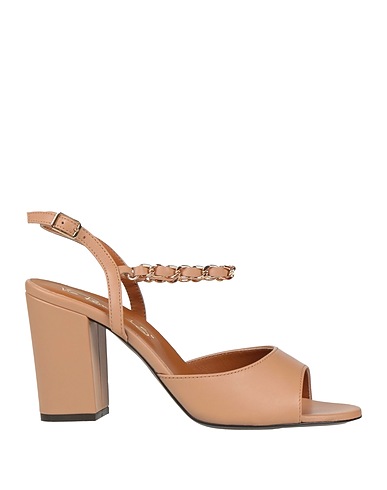 VIA ROMA 15 Sandals Light brown Leather