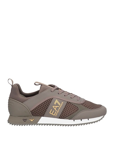 EA7 Sneakers Khaki 100% Poliestere, Elastan, Spalmato poliuretano, Poliuretano termoplastico