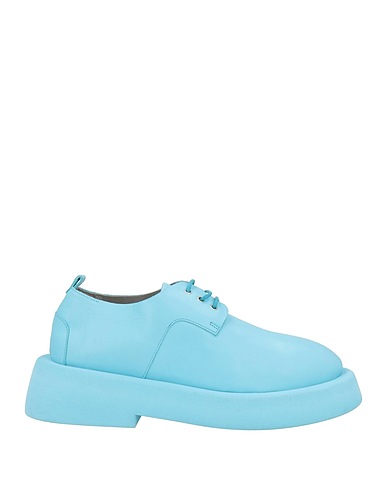 MARSÈLL Laced shoes Sky blue Calfskin