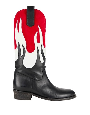 VIA ROMA 15 Boots Red Leather