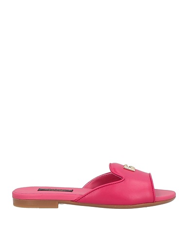 DOLCE&GABBANA Sandals Magenta Leather