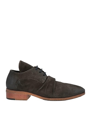 ALBERTA FERRETTI Laced shoes Khaki Leather