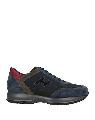 HOGAN Sneakers INTERACTIVE Blu navy Pelle, Fibre tessili