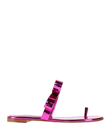 NICOLÒ BERETTA Flip flops Magenta Textile fibres