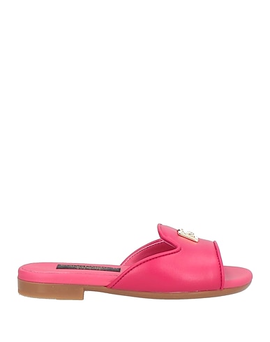 DOLCE&GABBANA Sandali Porpora 100% Pelle di vitello