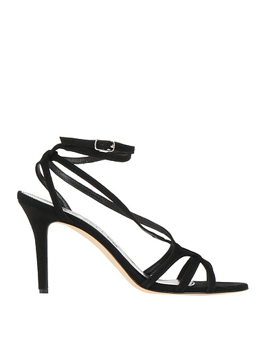 THE SELLER Sandals Black Leather