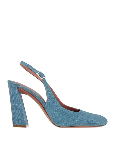 AMINA MUADDI Pump Blue Leather