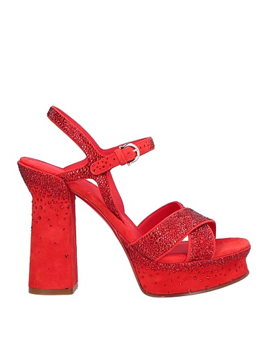 FERRAGAMO Sandals Red Leather