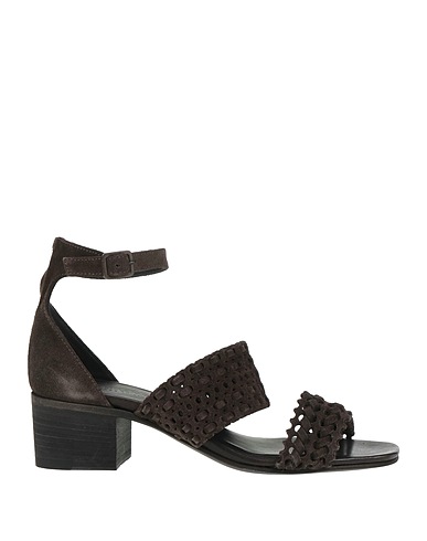PANTANETTI Sandals Charcoal Leather