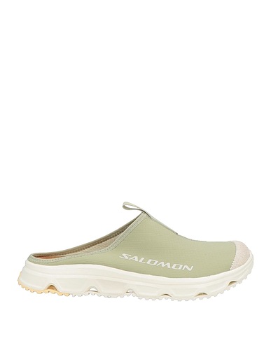 SALOMON Sneakers Verde claro Fibras textiles, Cuero