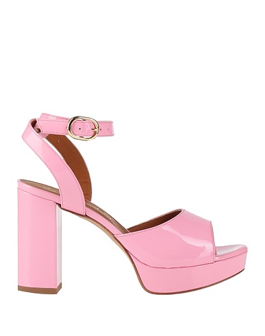 VIA ROMA 15 Sandals Pink Leather