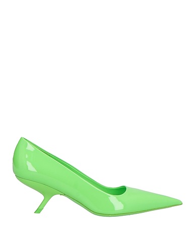 FERRAGAMO Décolleté Verde chiaro Pelle di vitello