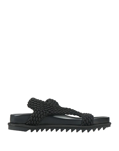 DRIES VAN NOTEN Sandals Black Textile fibres