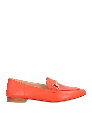 FABIO RUSCONI Loafers Orange Leather
