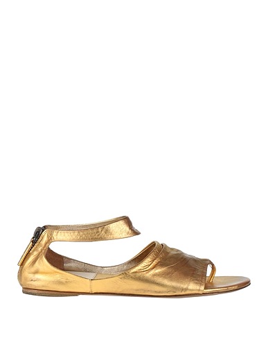 MARSÈLL Flip flops Gold Leather