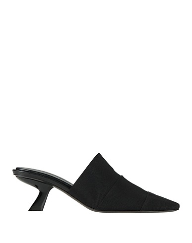 FERRAGAMO Mule e zoccoli Nero Fibre tessili