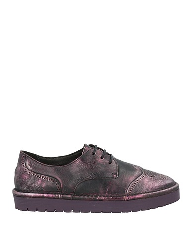 MARSÈLL Laced shoes Purple Leather