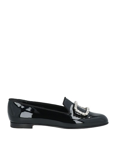 MANOLO BLAHNIK モカシン ブラック 革（なめし加工）