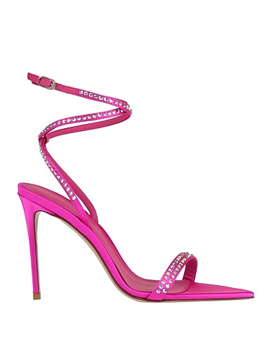 LE SILLA Sandals Fuchsia Textile fibres