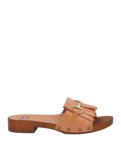 MARE E MARE Mules y zuecos Camel Cuero