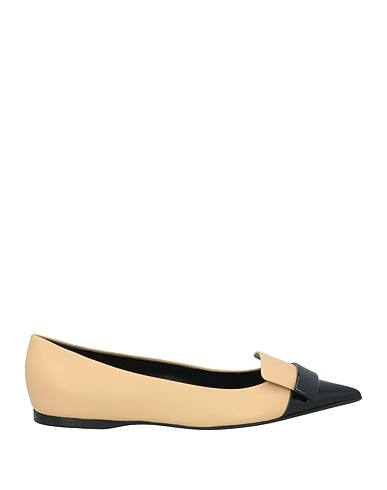 SERGIO ROSSI Ballet flats Beige Leather