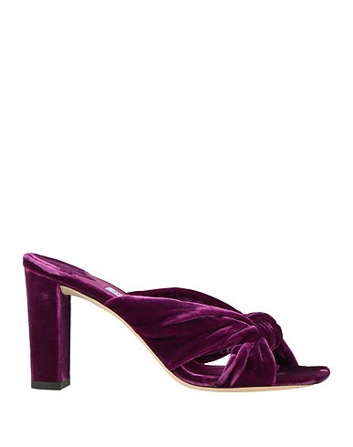 JIMMY CHOO Sandals Mauve Textile fibers