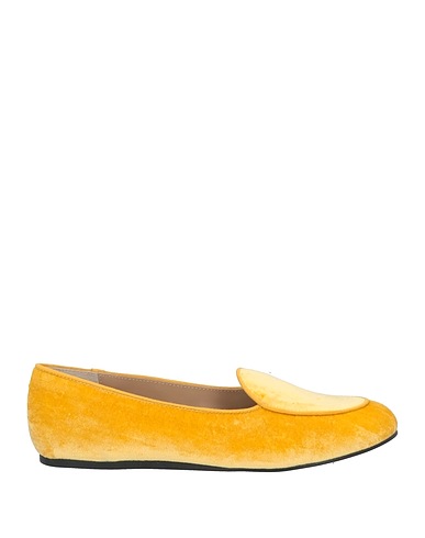 CHARLES PHILIP Milano Loafers Yellow Textile fibres