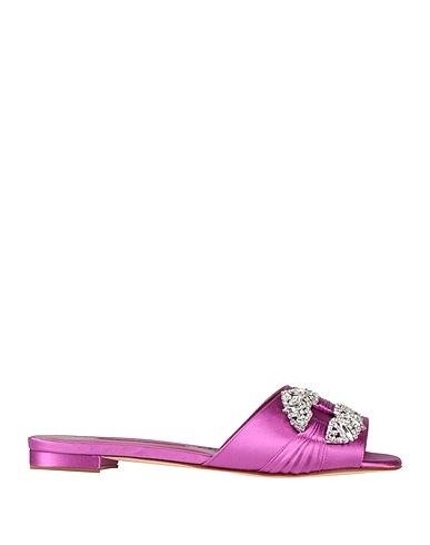 MANOLO BLAHNIK Sandals Mauve Textile fibers