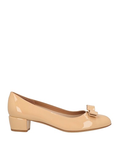 FERRAGAMO Décolleté Beige Pelle