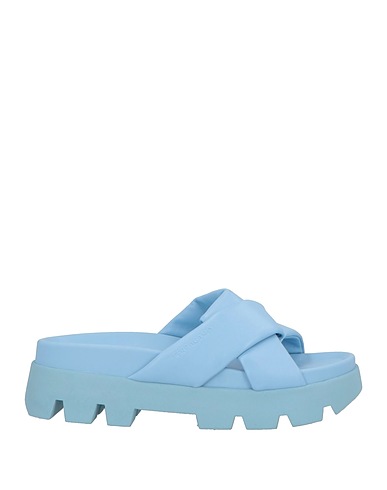 FERRAGAMO Sandals Light blue Calfskin