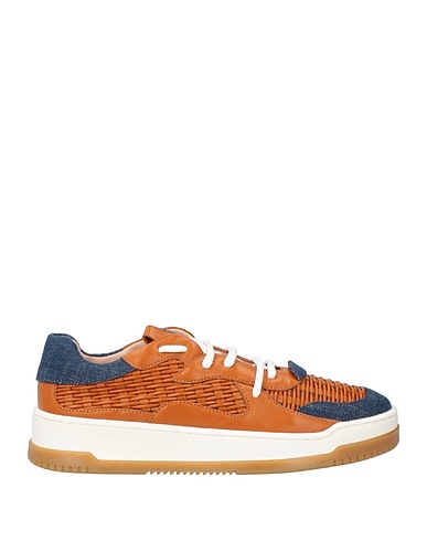 RODO Sneakers Tan Leather, Textile fibers