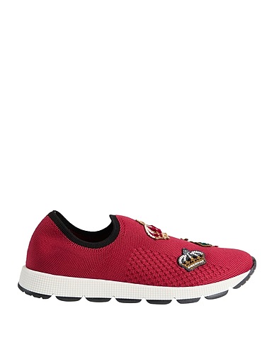 DOLCE&GABBANA Sneakers Burgundy 100% Polyester, Leather