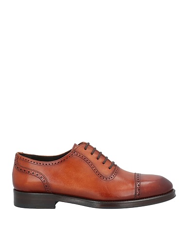 ZAMPIERE Laced shoes Tan Leather