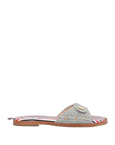 THOM BROWNE Sandals Light grey Textile fibres