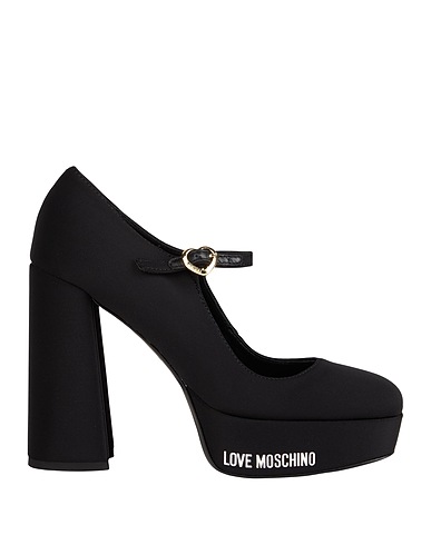 LOVE MOSCHINO Pump Black Textile fibers