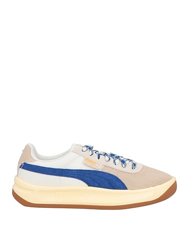 PUMA Sneakers Beige Leather, Textile fibers