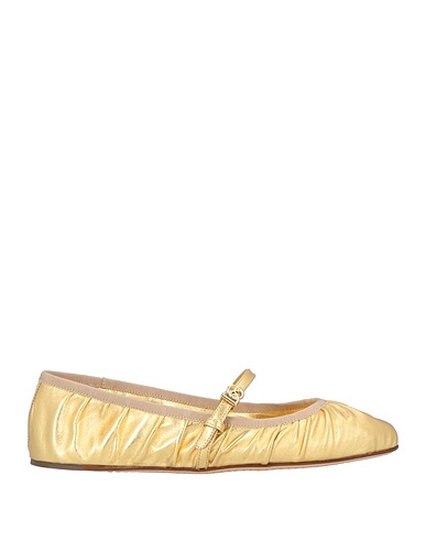 DOLCE&GABBANA Footwear Gold 80% Lambskin, 10% Cotton, 10% Viscose