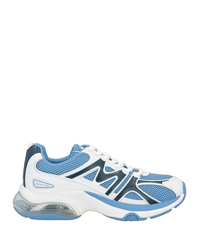 MICHAEL KORS MENS Sneakers Light blue Textile fibers, Leather